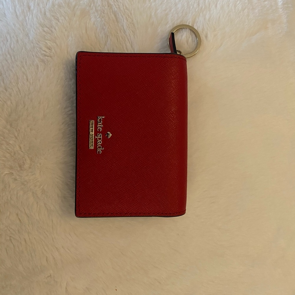 Kate Spade Red Keychain Wallet